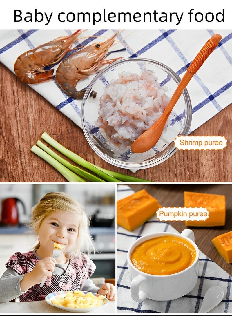 سوكاني مفرمة مطبخ كهربائية بقوة 1500 واط، مع وعاء من الفولاذ المقاوم للصدأ سعة 6.5 لتر، مفرمة متعددة مع 3 مستويات سرعة، مفرمة لحوم مع 4 شفرات للحوم والبصل والفواكه والخضروات - Image 4